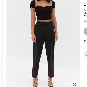 STYLE ADDICT XS/6 / Black - CHARLIE TROUSER PANTS